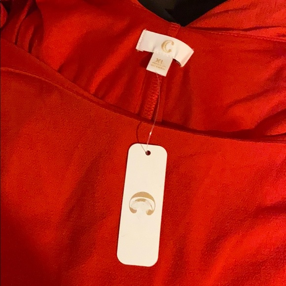 Red Ruffle Dress size: XL - Picture 3 of 3